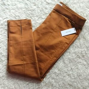 Pull on ankle pants, split cuff CK